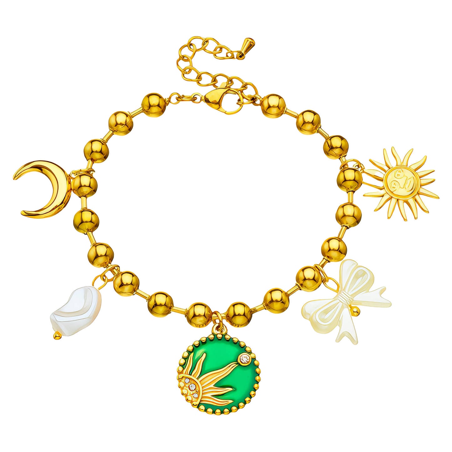 Radiant Sun Bracelet – 18K Gold-Plated Stainless Steel