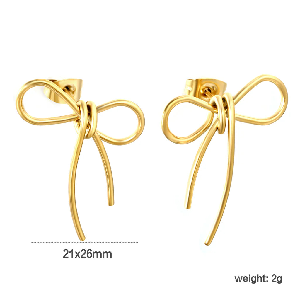 Boucles d'oreilles pendentif nœud sucré