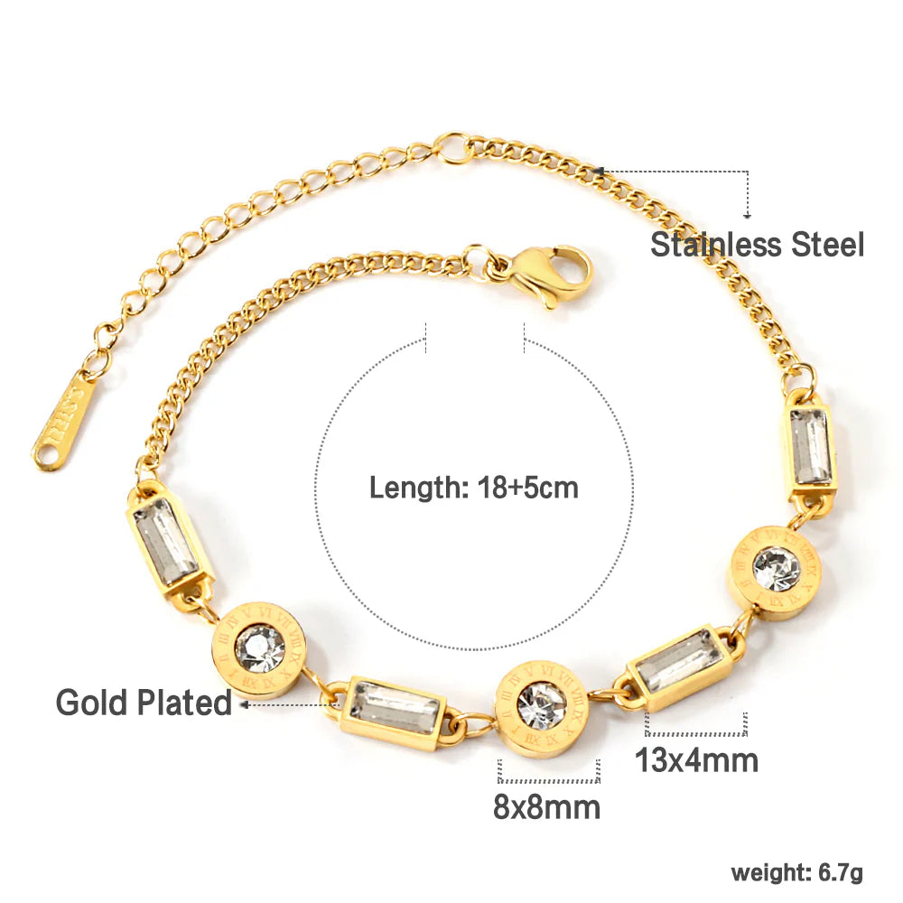 Bracelet déclaration Prisme doré