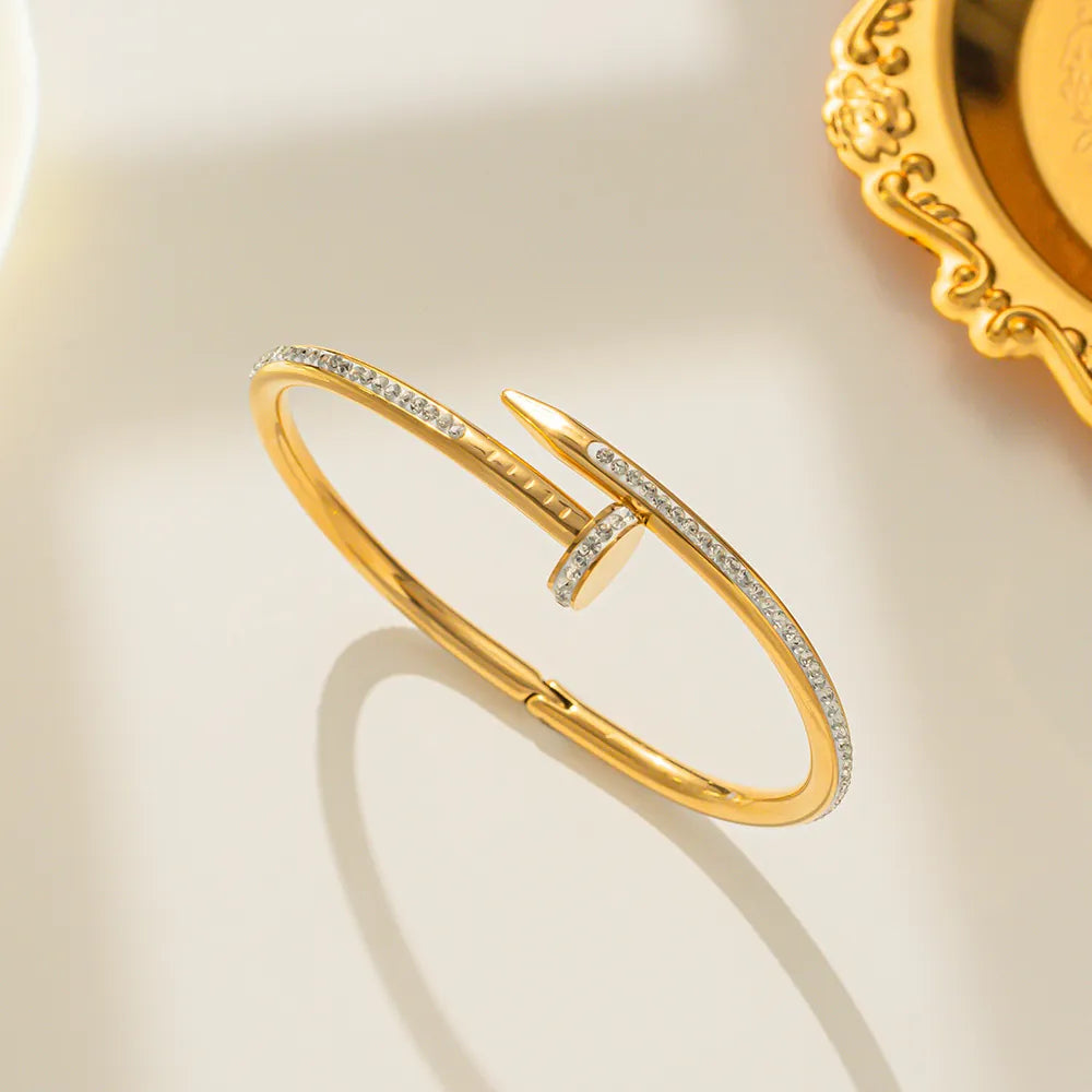 Nail Zircon Bangle