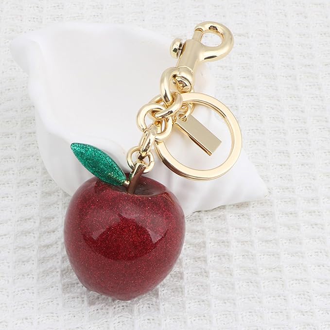 Apple bag charm