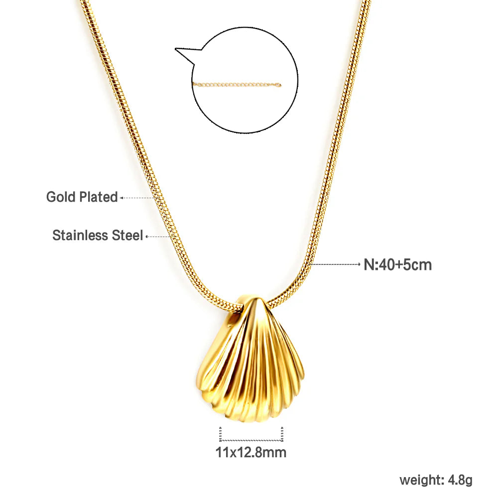 Collier pendentif coquillage Brise marine