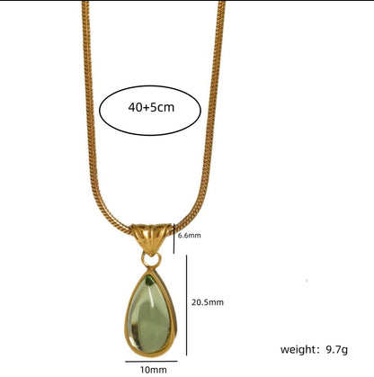 Teardrop Pendant Necklace
