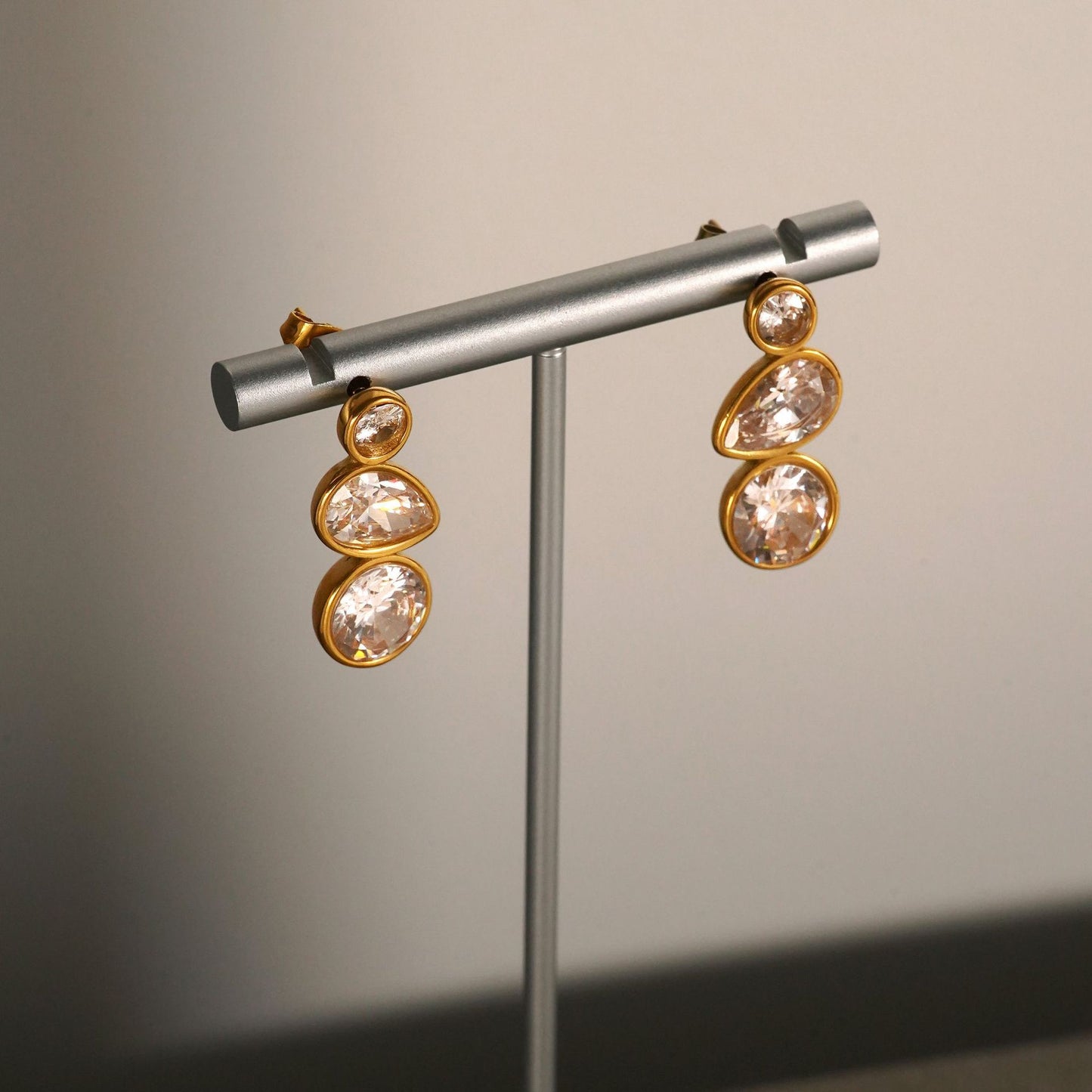 Boucles d'oreilles pendantes Perle Liquide