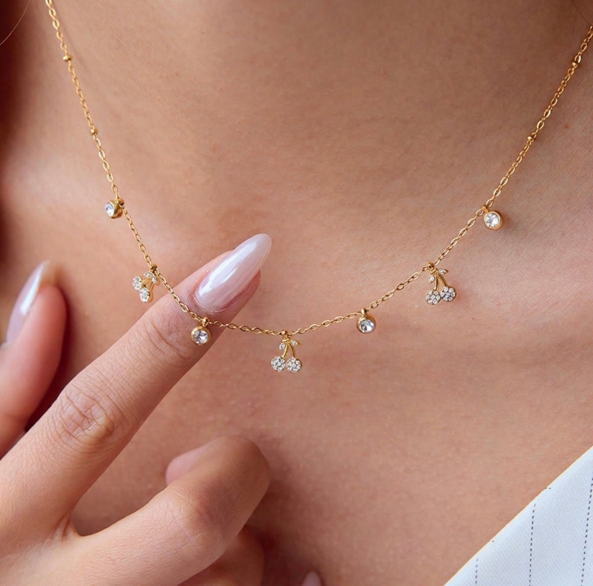 Cherry Pendant Necklace