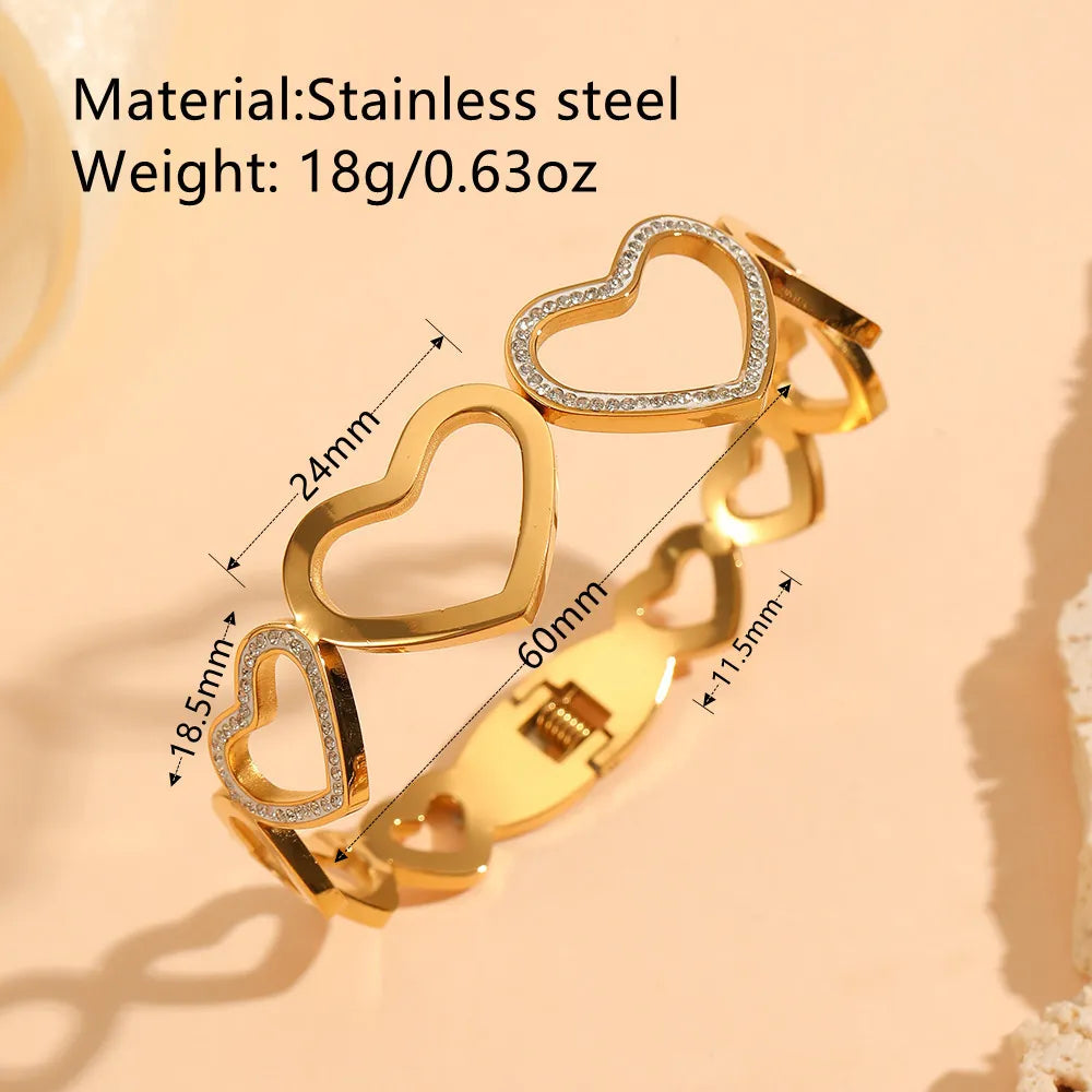 Big Heart Link Bangle