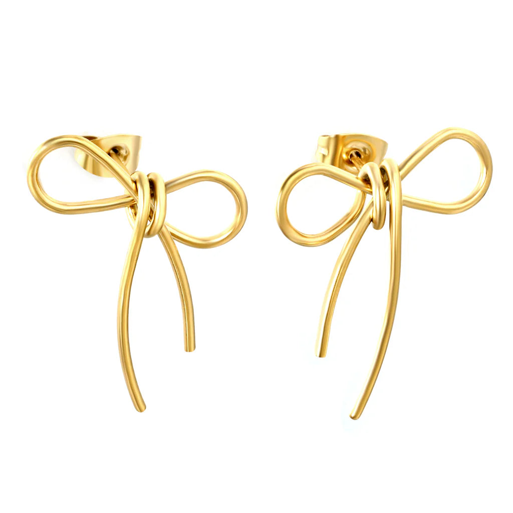 Boucles d'oreilles pendentif nœud sucré