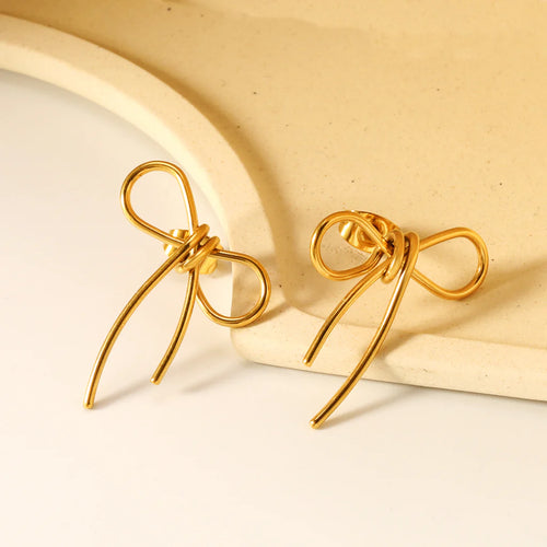 Boucles d'oreilles pendentif nœud sucré