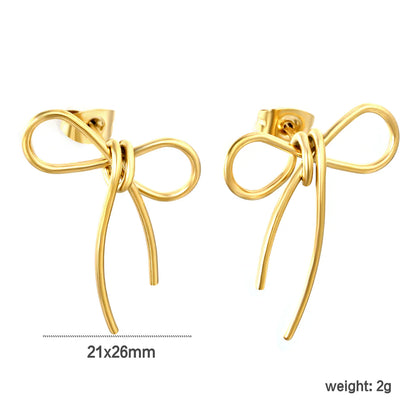 Boucles d'oreilles pendentif nœud sucré
