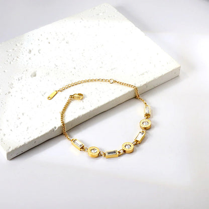 Bracelet déclaration Prisme doré