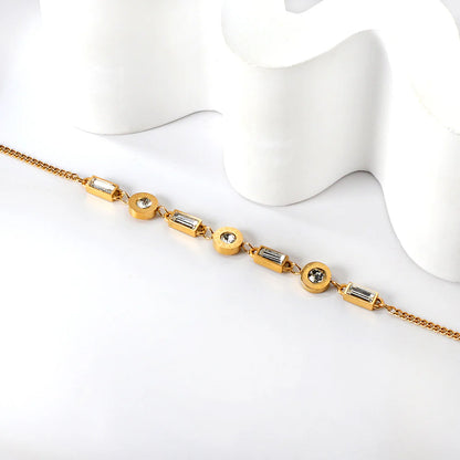 Bracelet déclaration Prisme doré