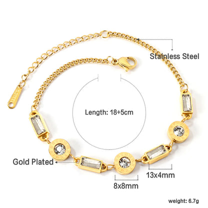 Bracelet déclaration Prisme doré