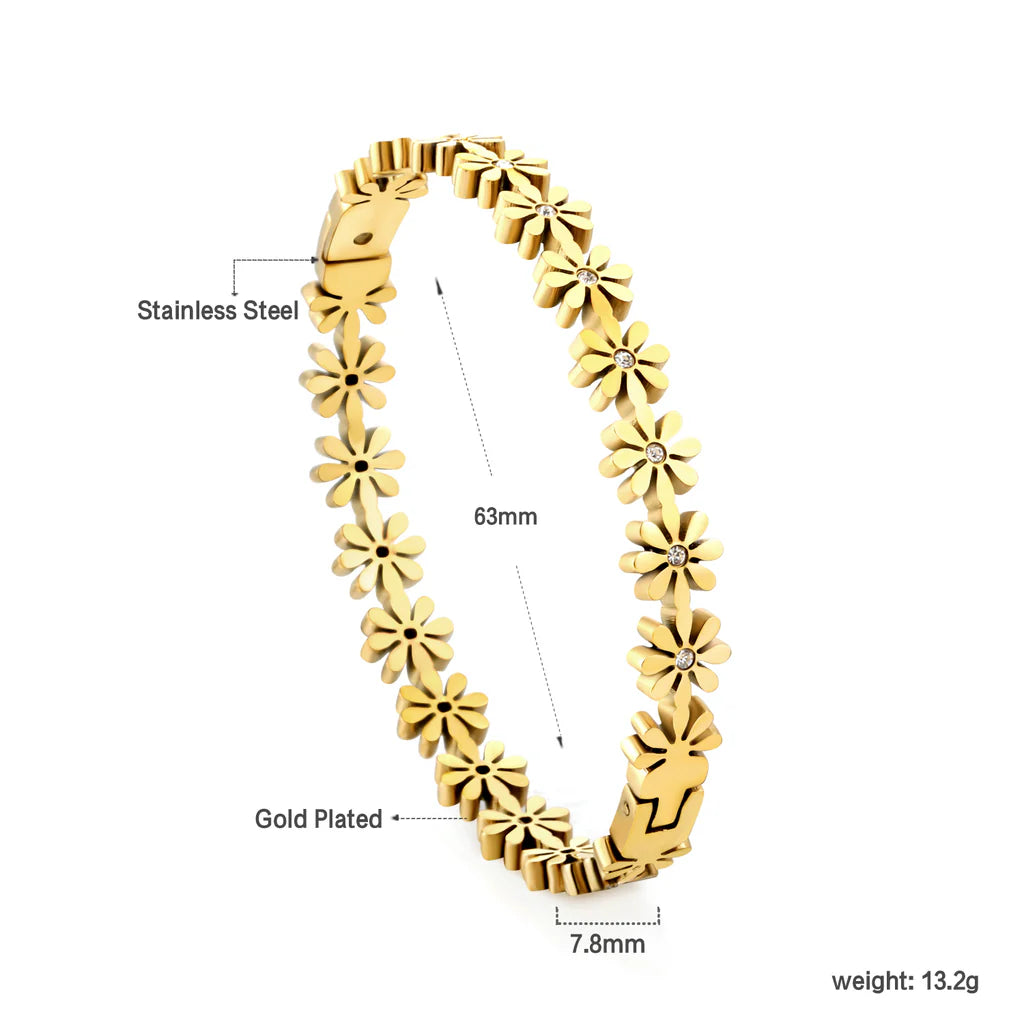 Daisy Flower Bangle