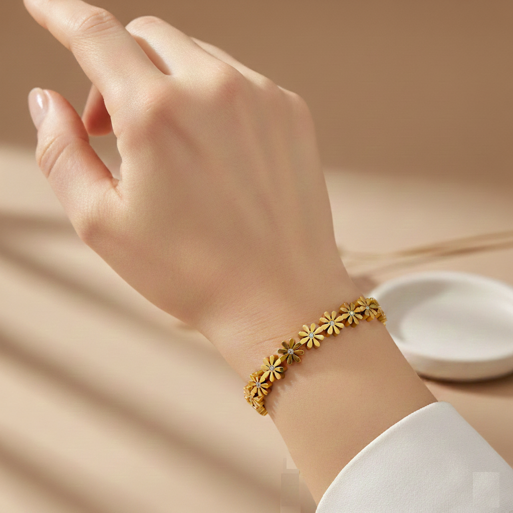 Daisy Flower Bangle