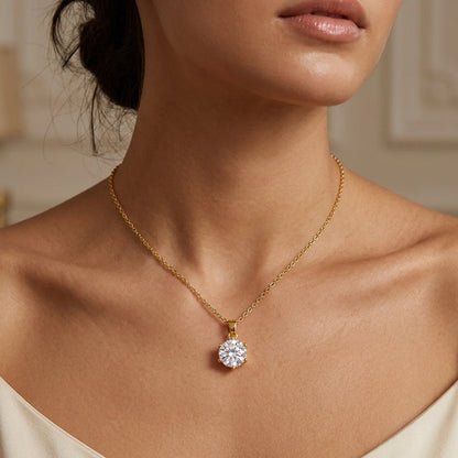 Luxe Solitaire necklace