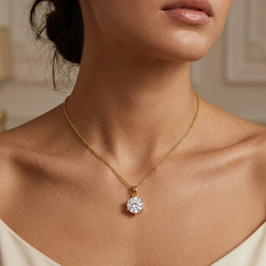 Luxe Solitaire necklace