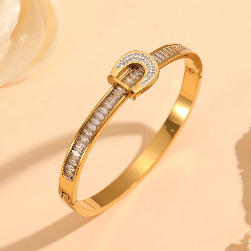 Horseshoe Buckle Bangle