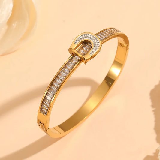 Horseshoe Buckle Bangle