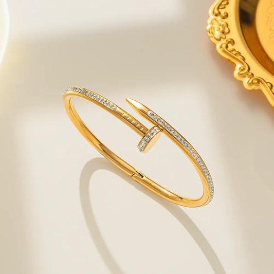 Nail Zircon Bangle