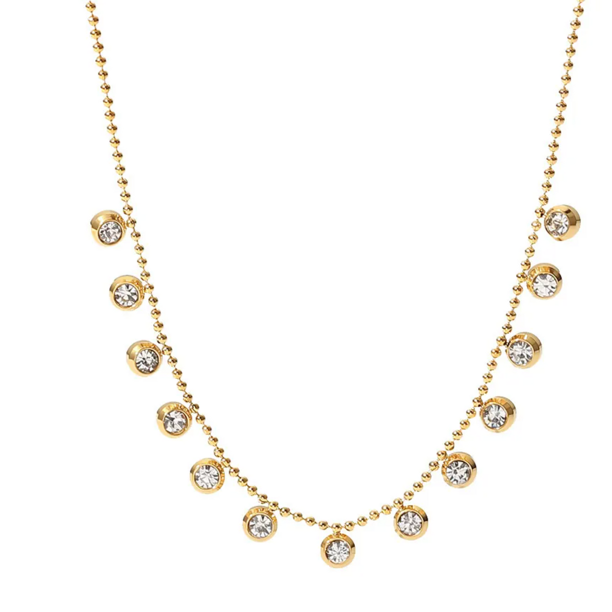 Elegant Bead Chain Necklace