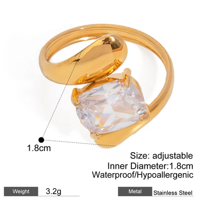 Luxe Cubic Ring