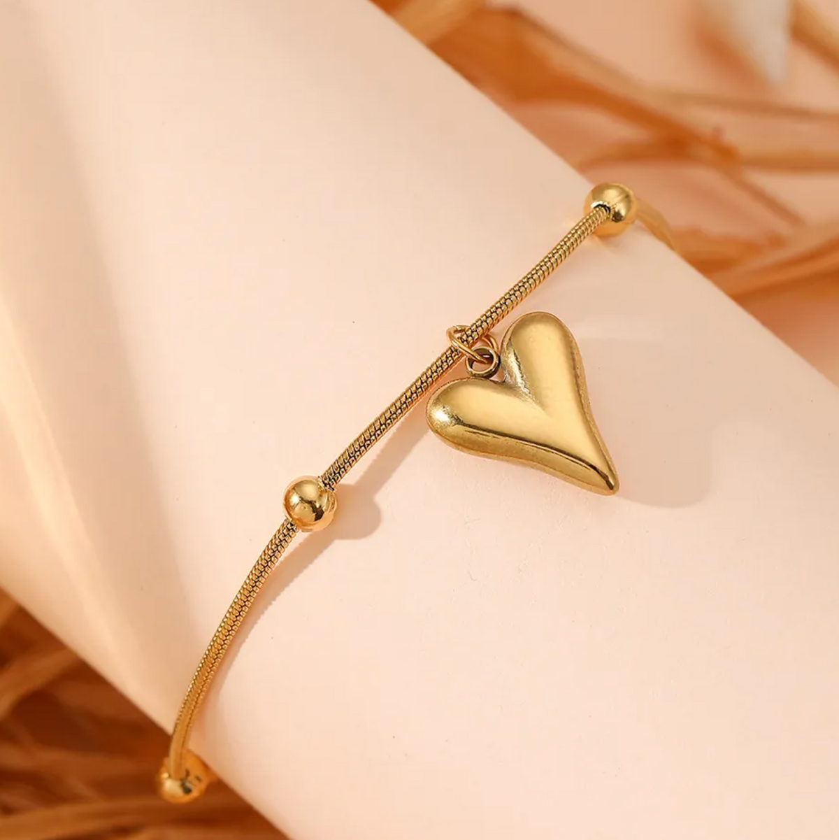 Beaded Heart Bracelet