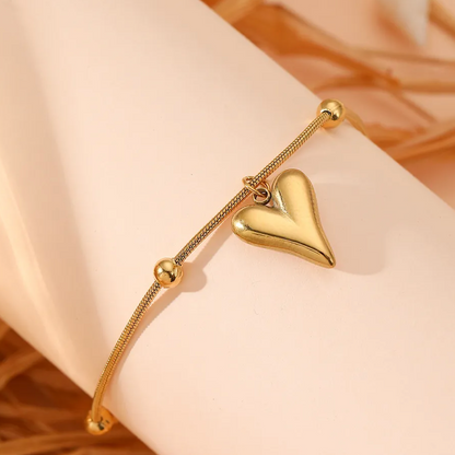 Beaded Heart Bracelet