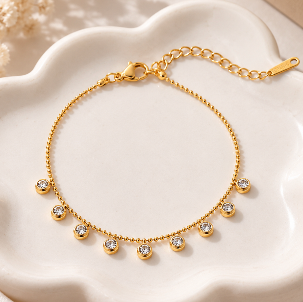 Elegant Bead Chain Bracelet
