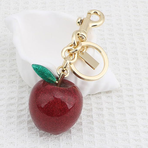 Apple bag charm