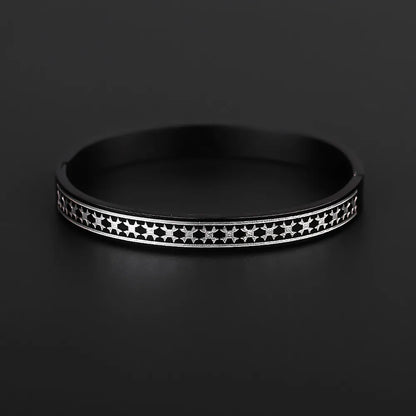 Cross Cuff Bracelet – 18K Gold Plated Stainless Steel Bangle