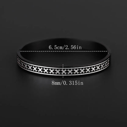 Cross Cuff Bracelet – 18K Gold Plated Stainless Steel Bangle
