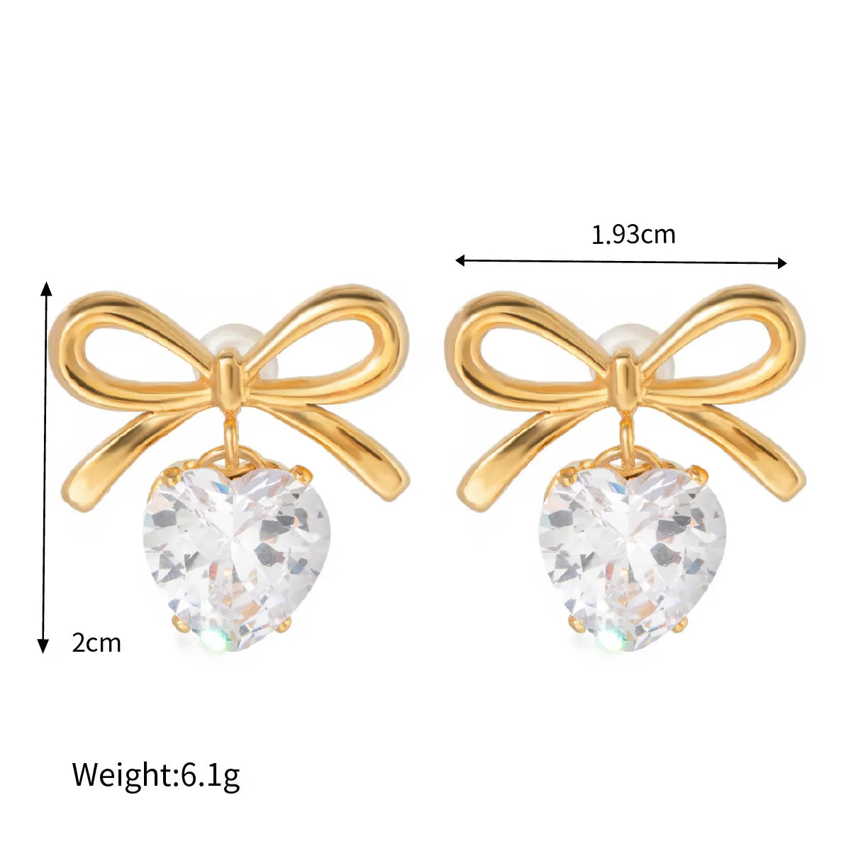 Golden Heart Glow Earrings