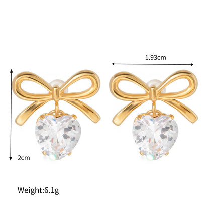 Golden Heart Glow Earrings