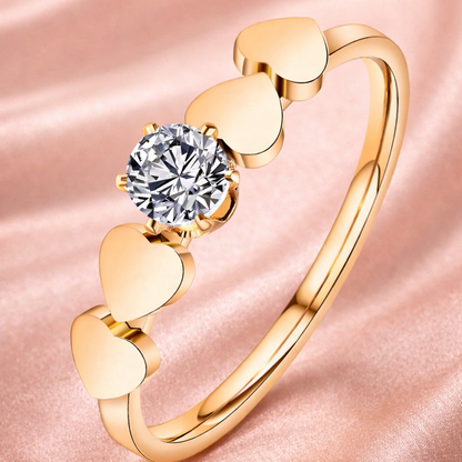 Cœur d'Or – Bague minimaliste inspirée de l'amour