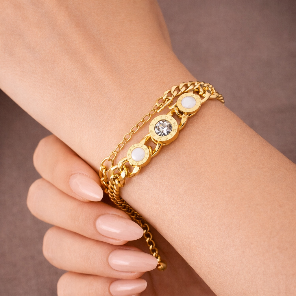 Orbit Coin Chain Bracelet