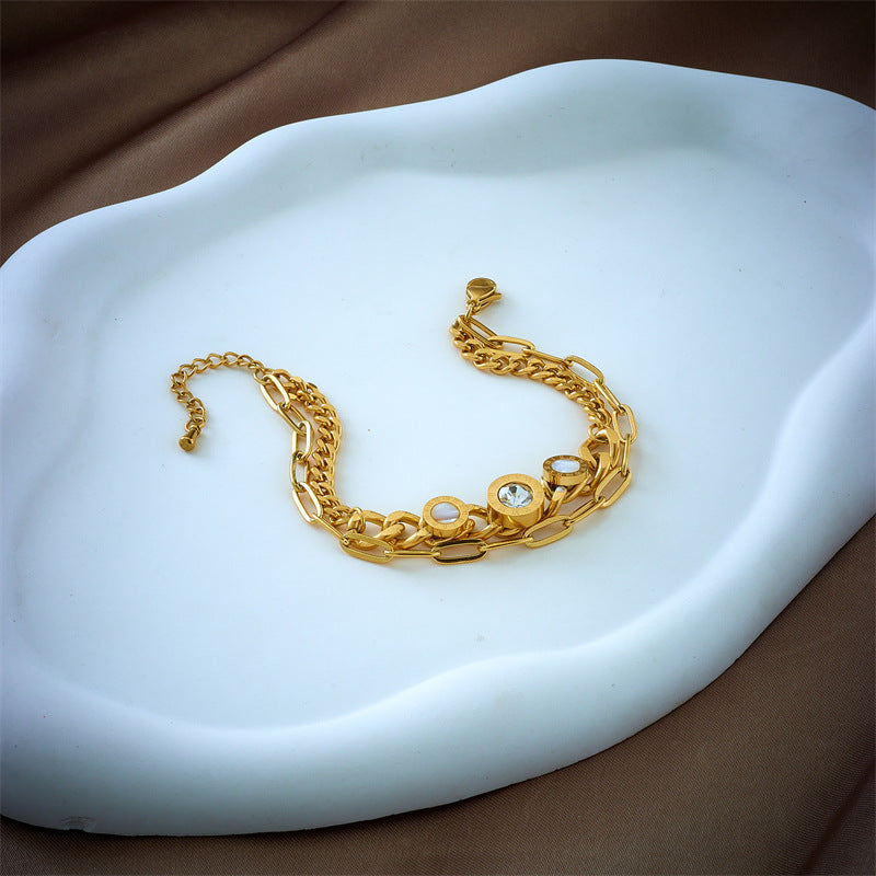 Orbit Coin Chain Bracelet