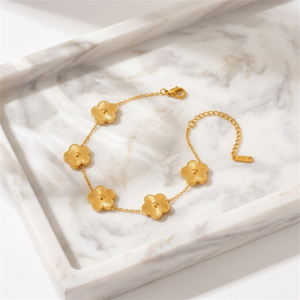Five Leaf Clover Bracelet
