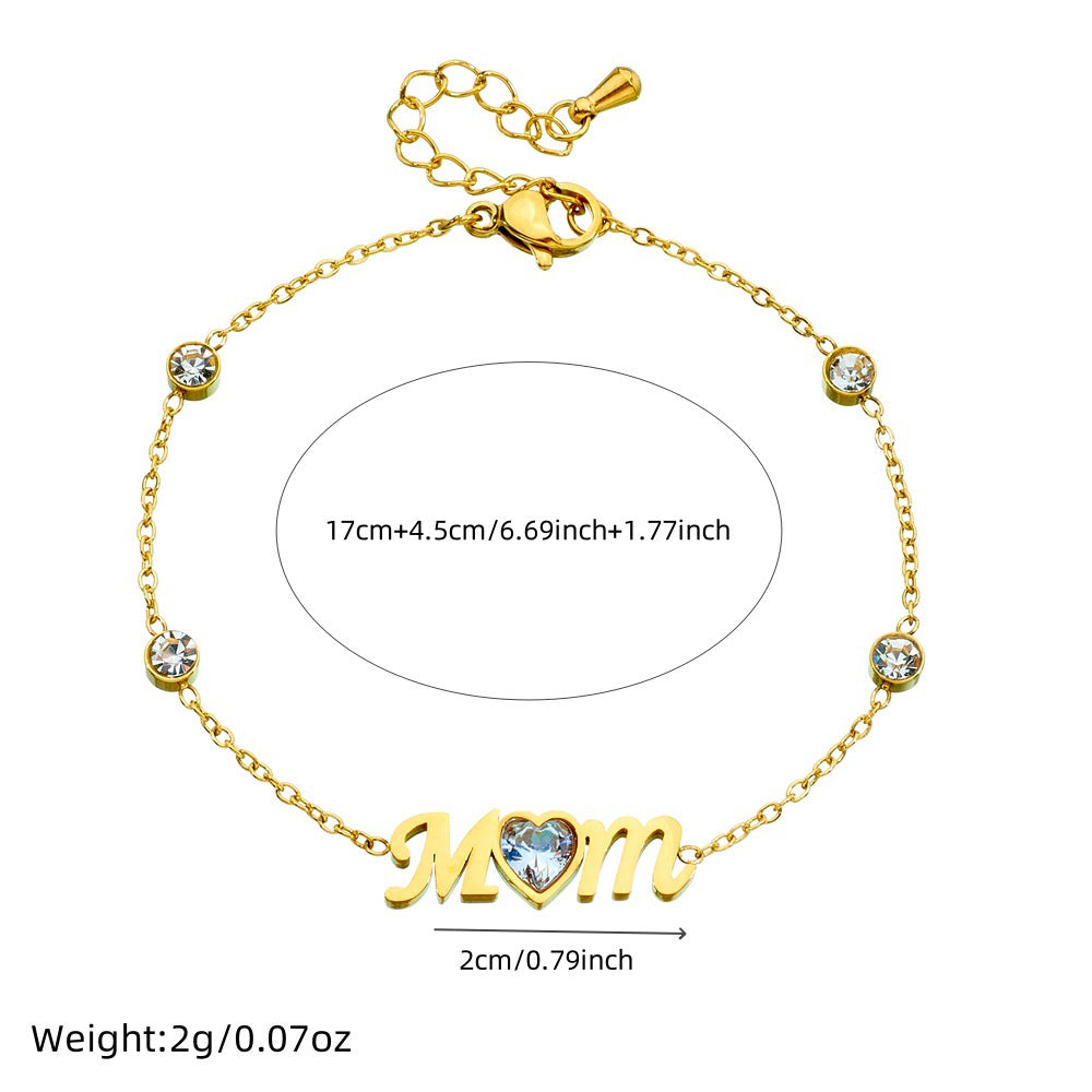 Mom Heart Spark Bracelet