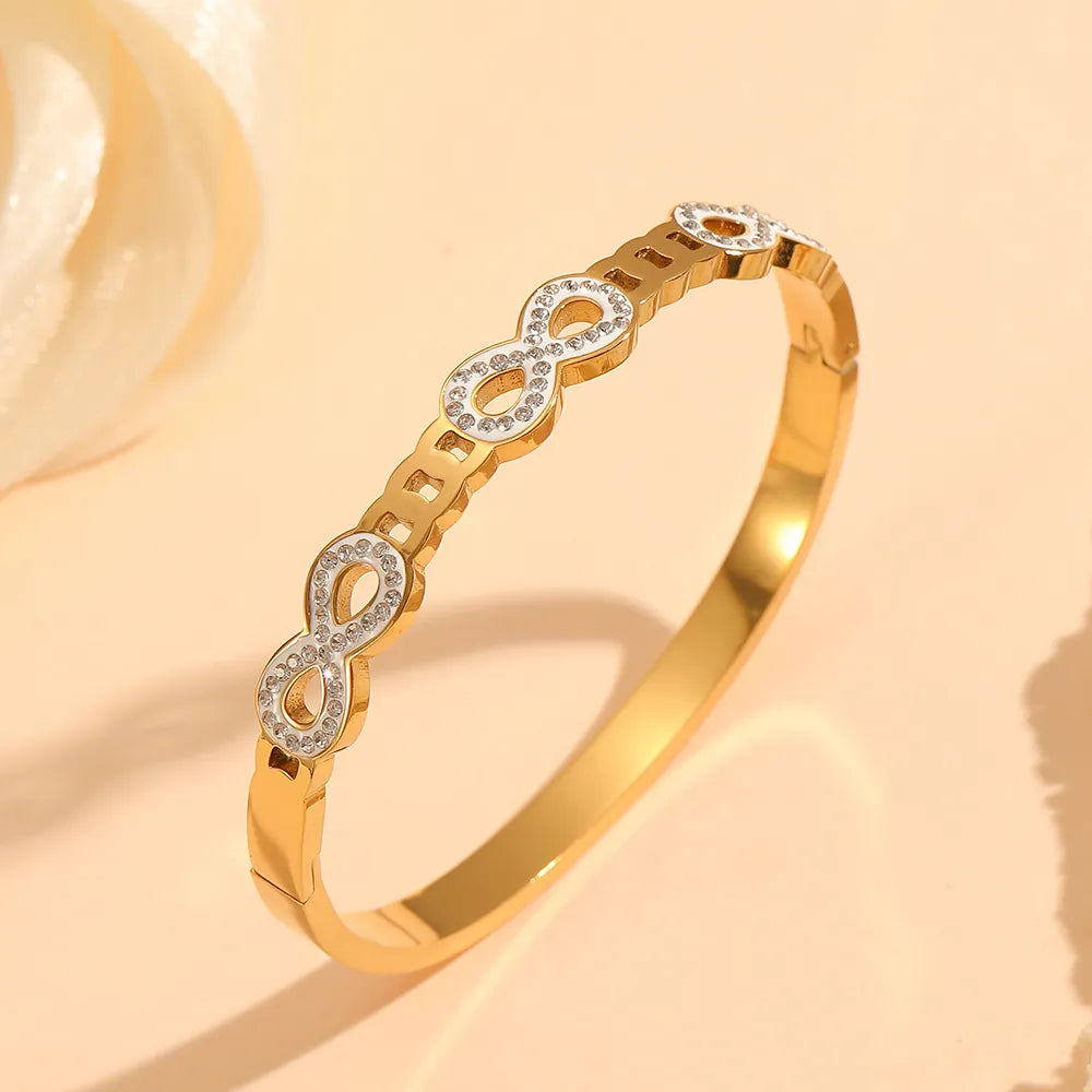 gold infinity Bangle