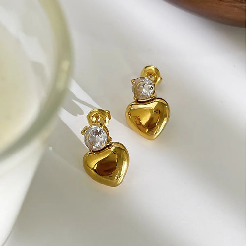 Heart Stud Earrings