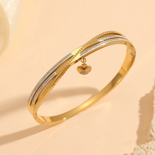 Heart drop Bangle