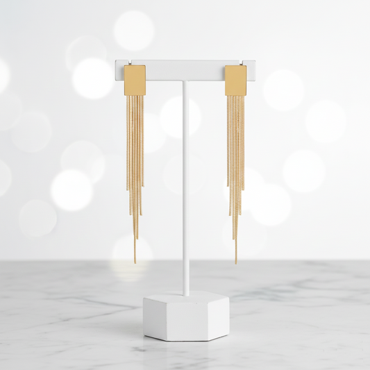 Gouttes à pompons élégantes