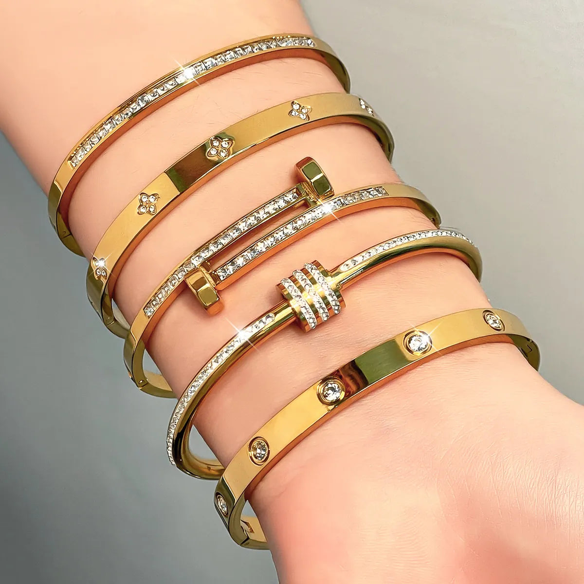 Lucky clover Bangle