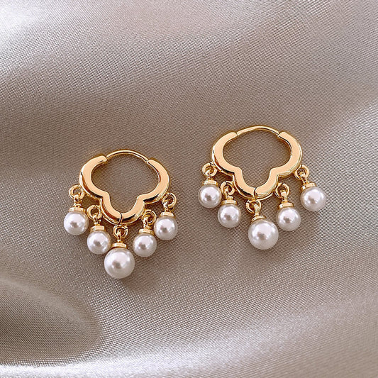 Golden Orbit Drop Earrings