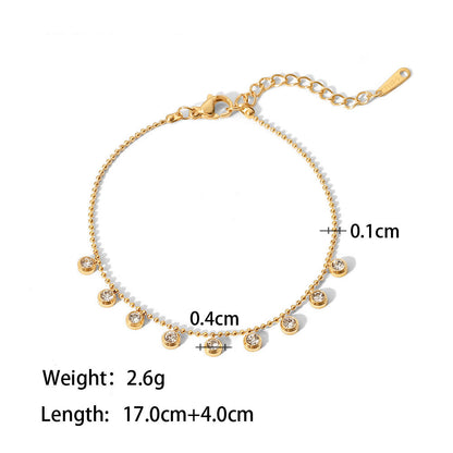 Stainless Steel Rhinestone Tassel Necklace – Akvira Luxe