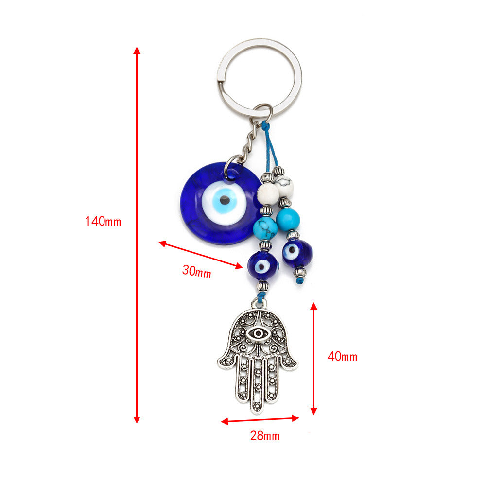 Blue Evil Eye Keychain – Akvira Luxe