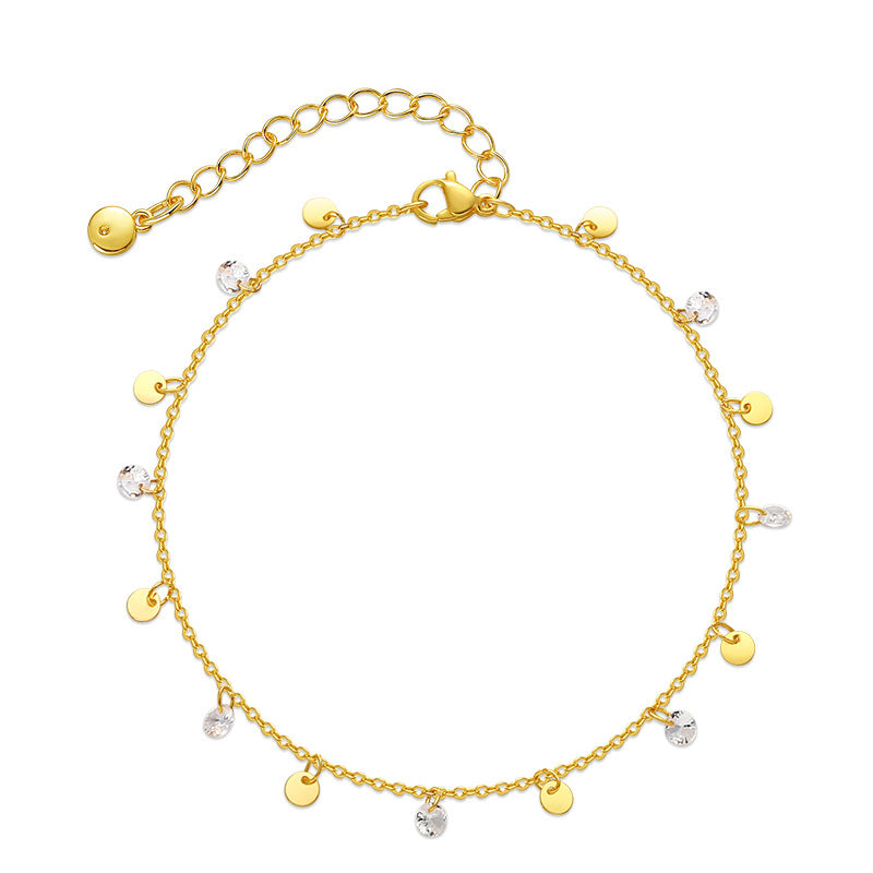 Luxury 18K Gold Plated Copper Anklet – Akvira Luxe