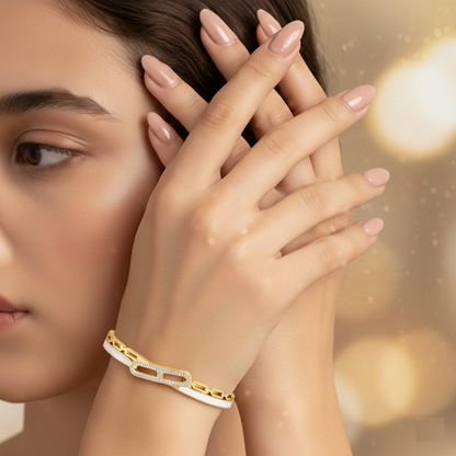 Ivory Glow Wrap Bracelet