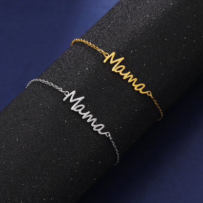Mama Letter Bracelet - Single Chain