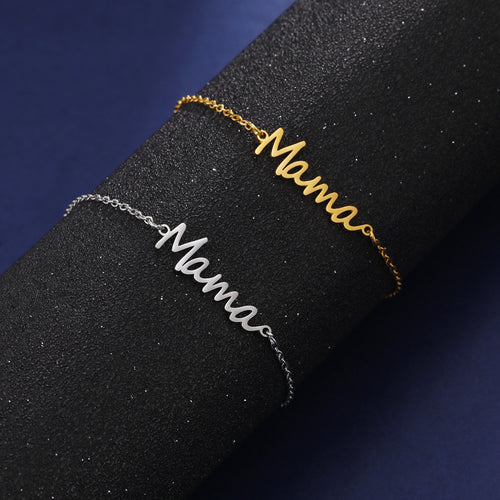 Mama Letter Bracelet - Single Chain
